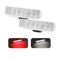 18W LED Boat - DC9-32V - White casing spreader light - Emmitt Color: Dual color / Red & White - WK-DU18WRW - AZLED